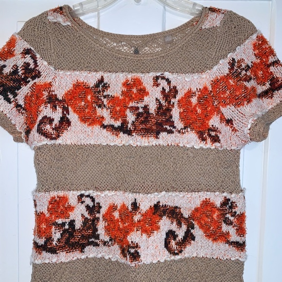 Anthropologie Banded Bouquets Tunic Sweater - Picture 3 of 16